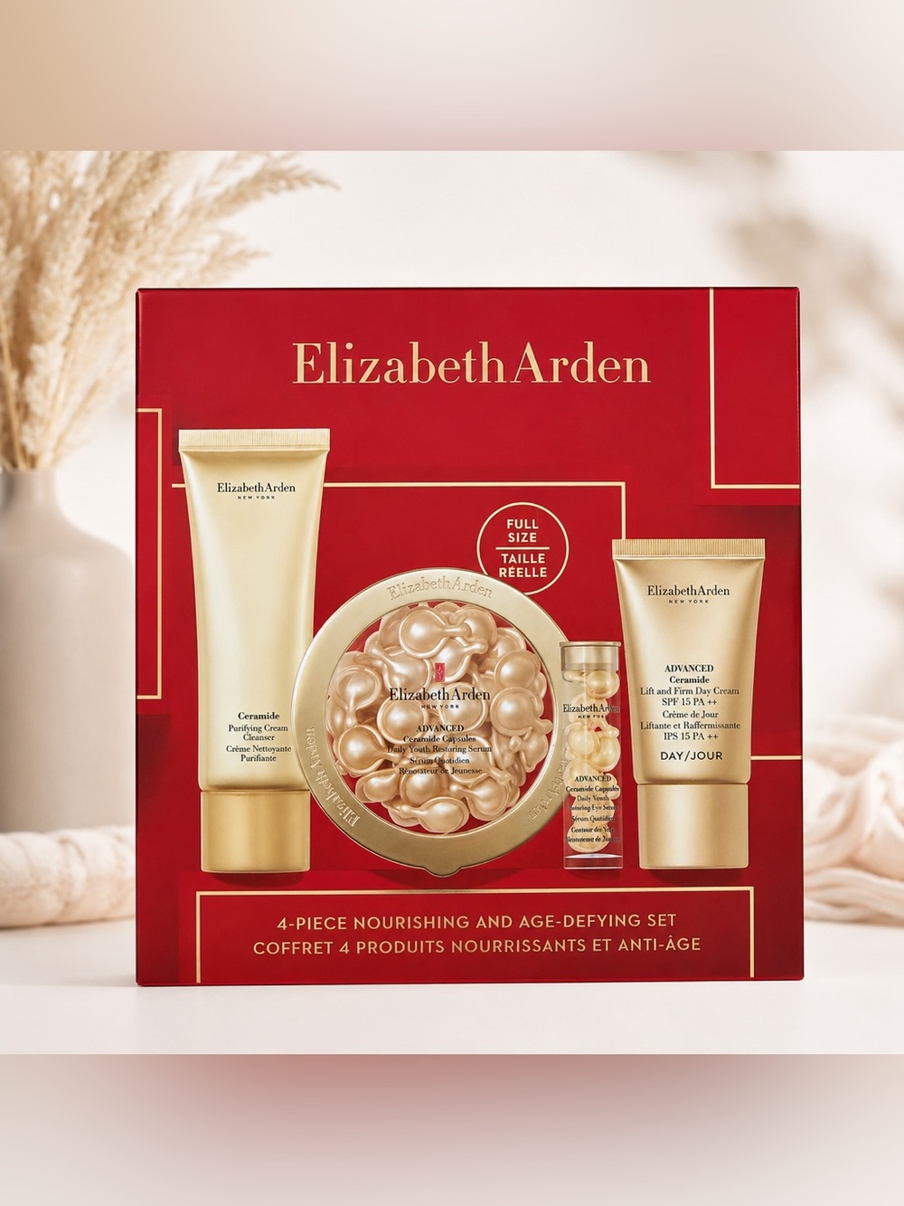 Elizabeth Arden 4 pc Ceramide Capsules, cleanser and cream